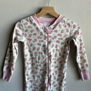 Hanna Andersson Floral Sleeper Pajamas Size 3